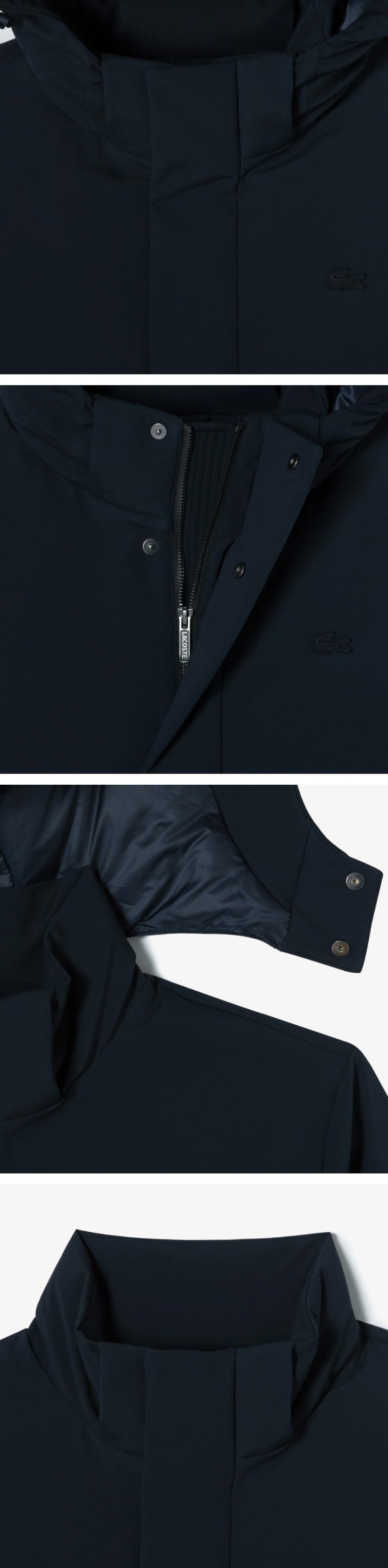 男款【WE ARE】韓國LACOSTE鱷魚羽絨服連帽外套BH150E55N