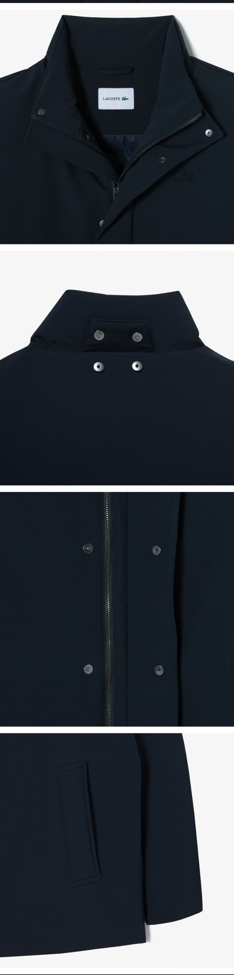 男款【WE ARE】韓國LACOSTE鱷魚羽絨服連帽外套BH150E55N