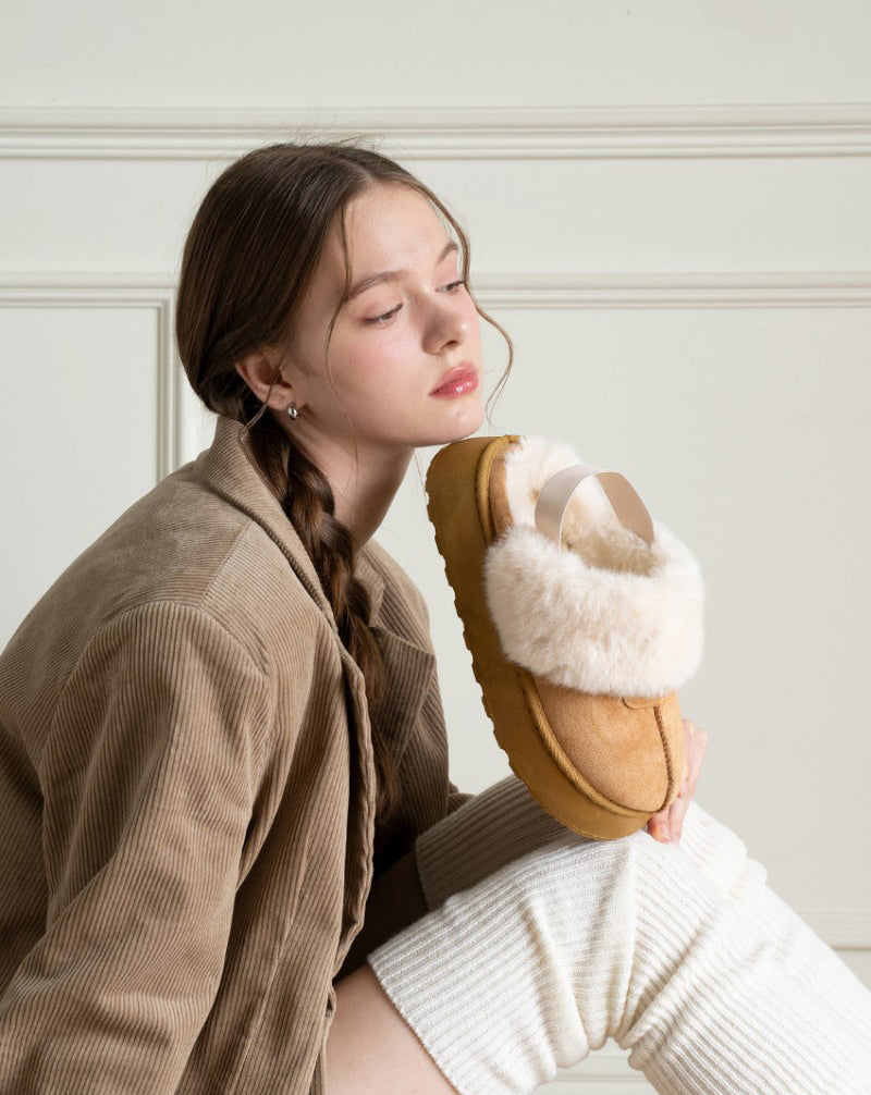 【WE ARE】韓國CHAAKAN毛絨雪地拖鞋WTSDR4F206