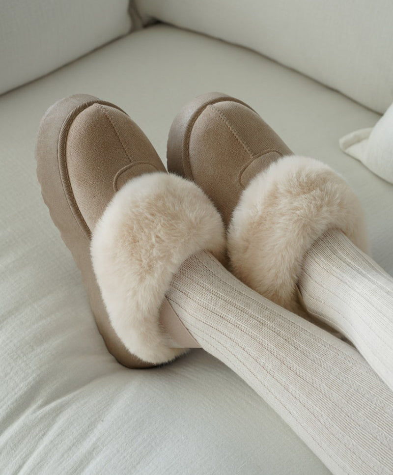 【WE ARE】韓國CHAAKAN毛絨雪地拖鞋WTSDR4F206