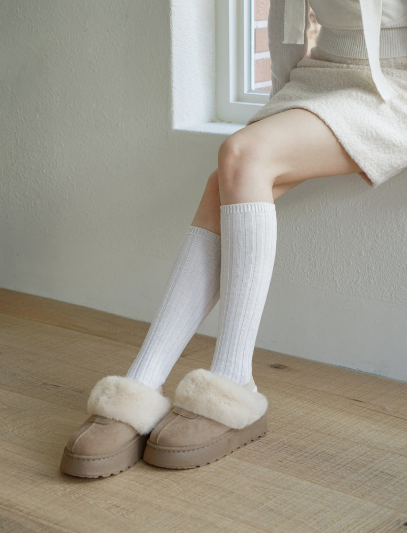 【WE ARE】韓國CHAAKAN毛絨雪地拖鞋WTSDR4F206