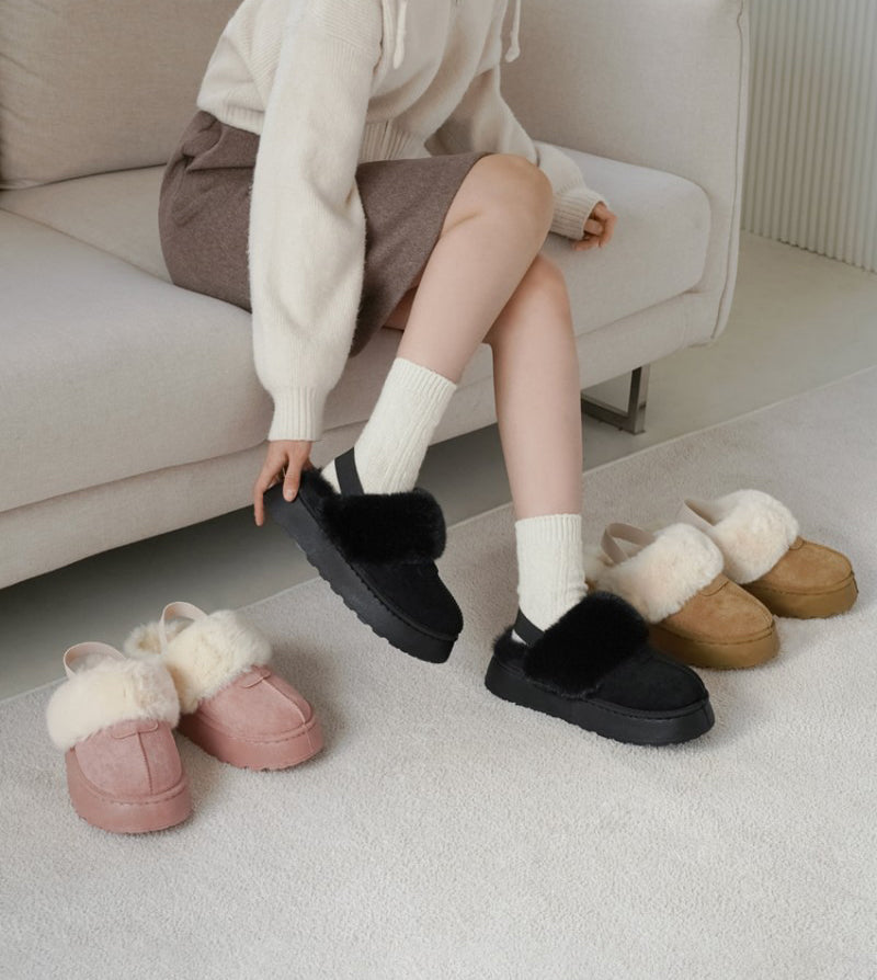 【WE ARE】韓國CHAAKAN毛絨雪地拖鞋WTSDR4F206