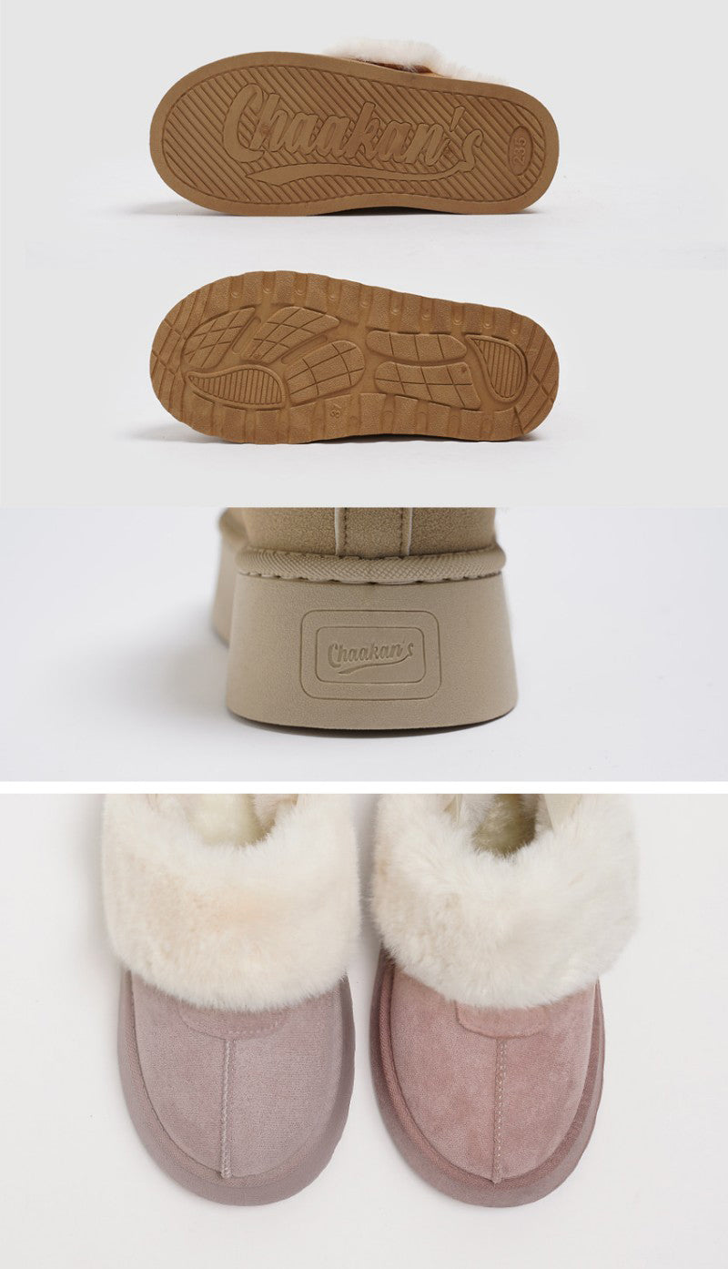 【WE ARE】韓國CHAAKAN毛絨雪地拖鞋WTSDR4F206