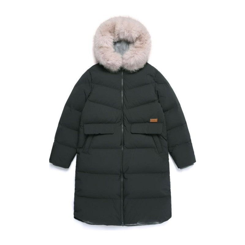 NG折扣款【WE ARE】韓國國家地理長款連帽羽絨服外套N254WDW190