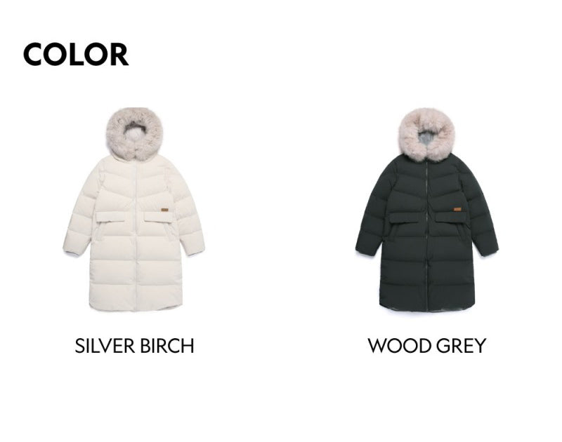 NG折扣款【WE ARE】韓國國家地理長款連帽羽絨服外套N254WDW190