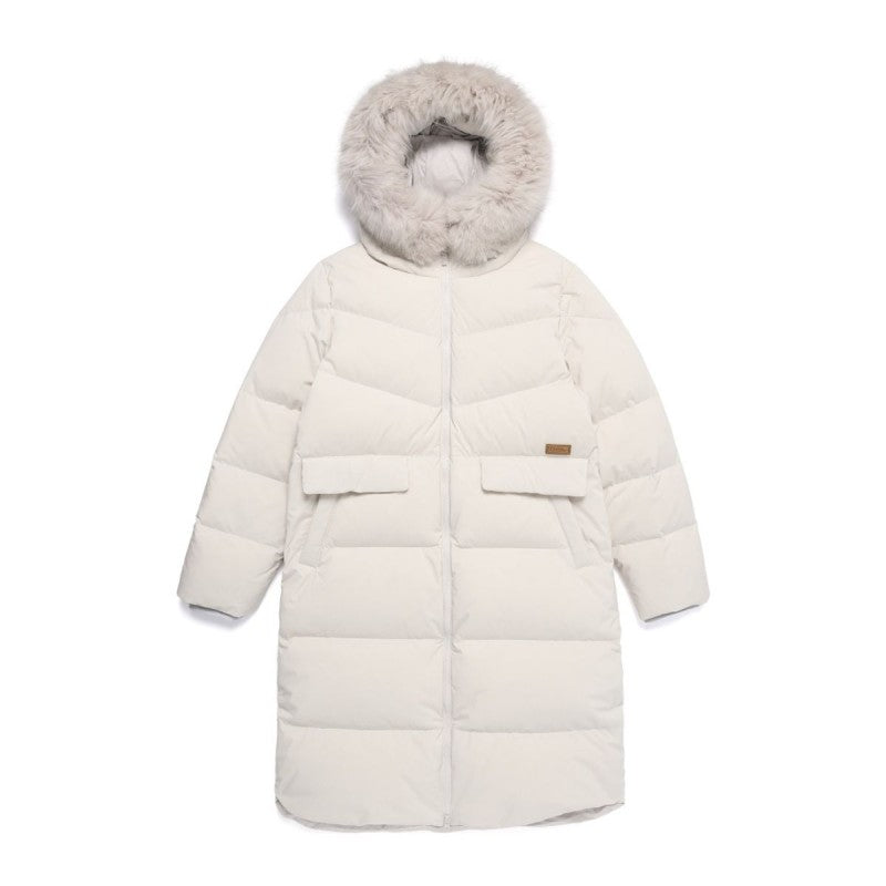 NG折扣款【WE ARE】韓國國家地理長款連帽羽絨服外套N254WDW190