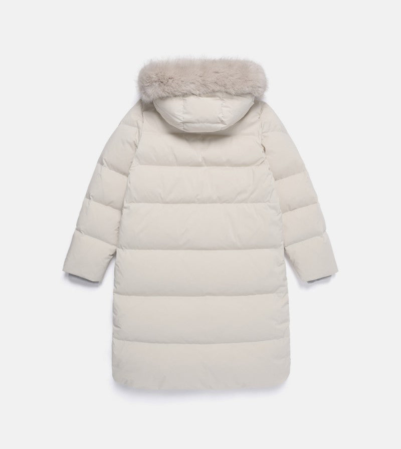 NG折扣款【WE ARE】韓國國家地理長款連帽羽絨服外套N254WDW190