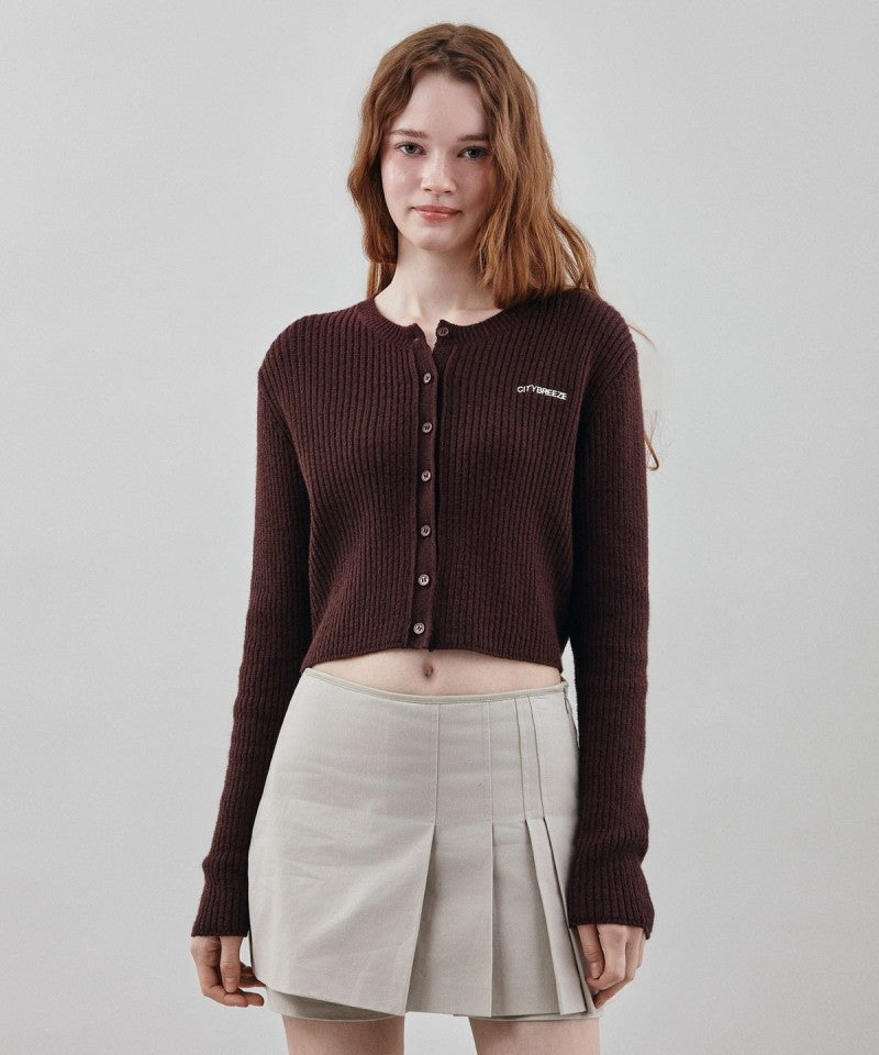 【WE ARE】韓國CITYBREEZE 短版羅紋針織外套 CTH4CD21