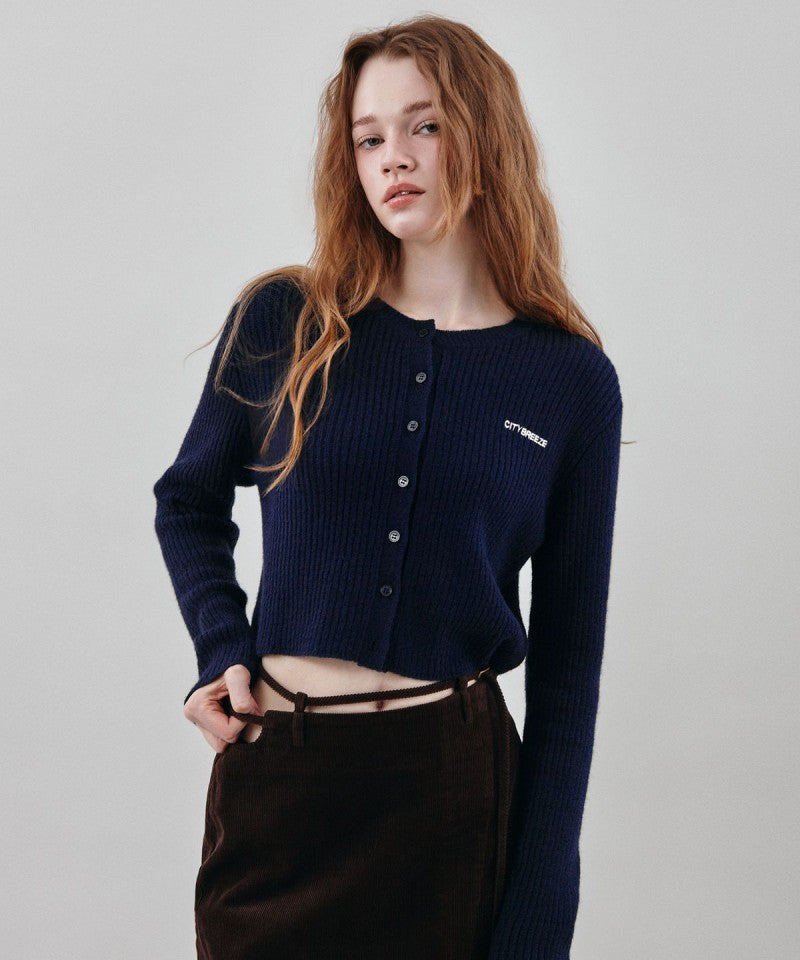 【WE ARE】韓國CITYBREEZE 短版羅紋針織外套 CTH4CD21