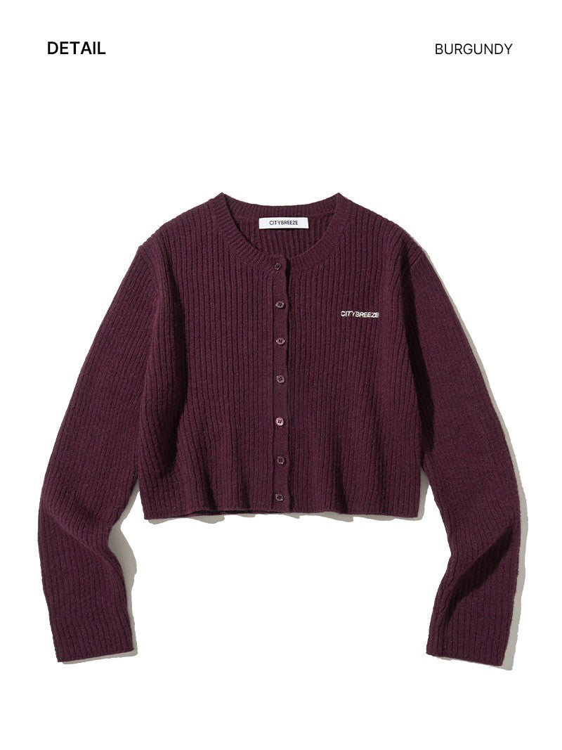 【WE ARE】韓國CITYBREEZE 短版羅紋針織外套 CTH4CD21