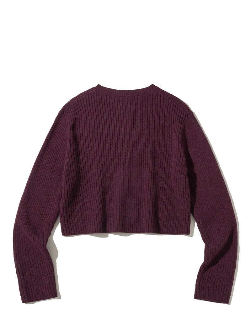 【WE ARE】韓國CITYBREEZE 短版羅紋針織外套 CTH4CD21