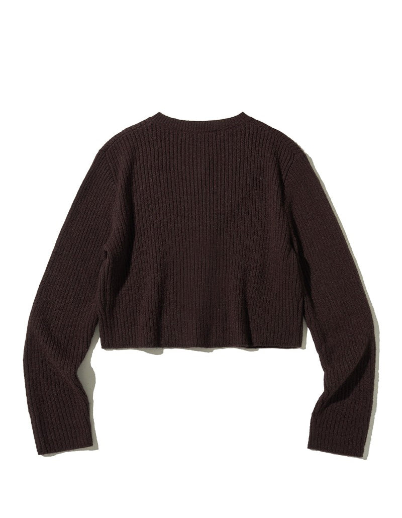 【WE ARE】韓國CITYBREEZE 短版羅紋針織外套 CTH4CD21