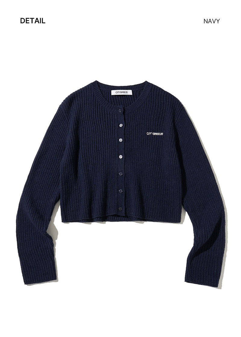 【WE ARE】韓國CITYBREEZE 短版羅紋針織外套 CTH4CD21