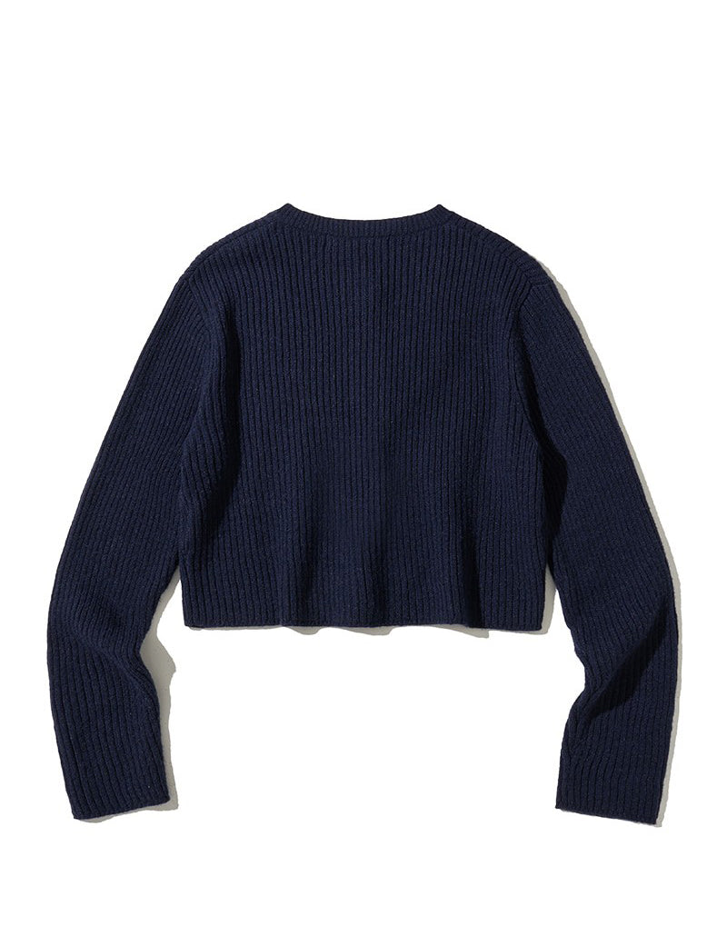 【WE ARE】韓國CITYBREEZE 短版羅紋針織外套 CTH4CD21