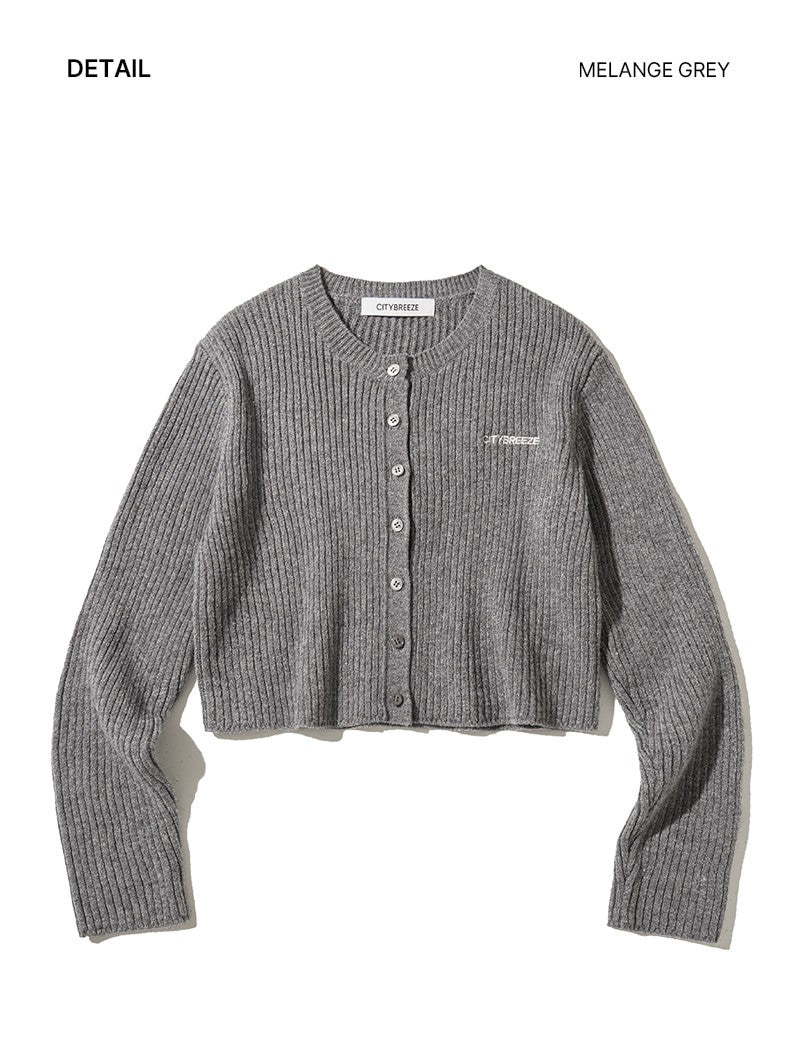 【WE ARE】韓國CITYBREEZE 短版羅紋針織外套 CTH4CD21