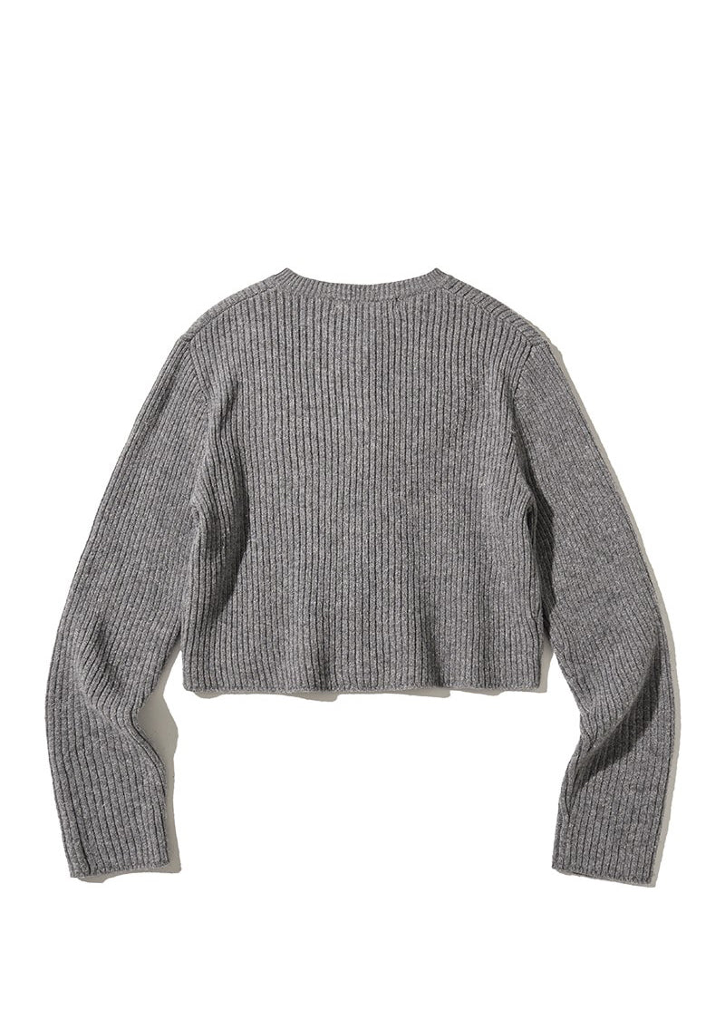 【WE ARE】韓國CITYBREEZE 短版羅紋針織外套 CTH4CD21