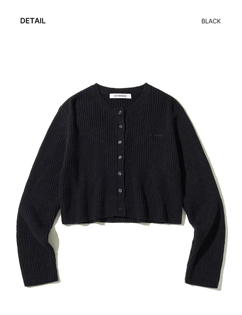 【WE ARE】韓國CITYBREEZE 短版羅紋針織外套 CTH4CD21