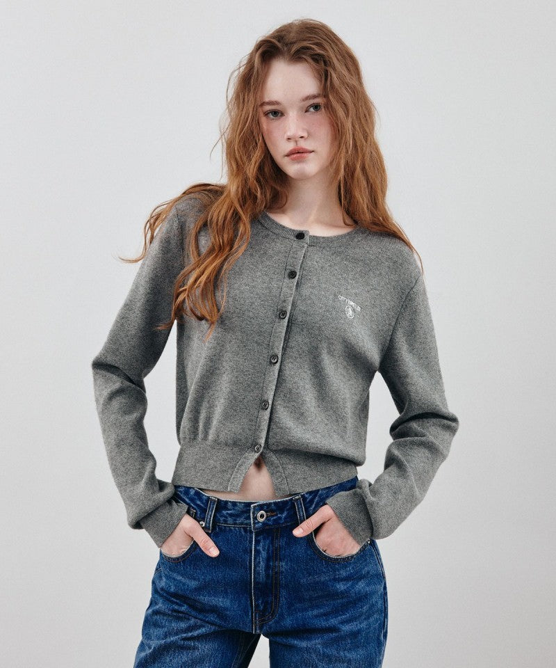 【WE ARE】韓國CITYBREEZE小Logo圓領針織衫 CTH4CD23