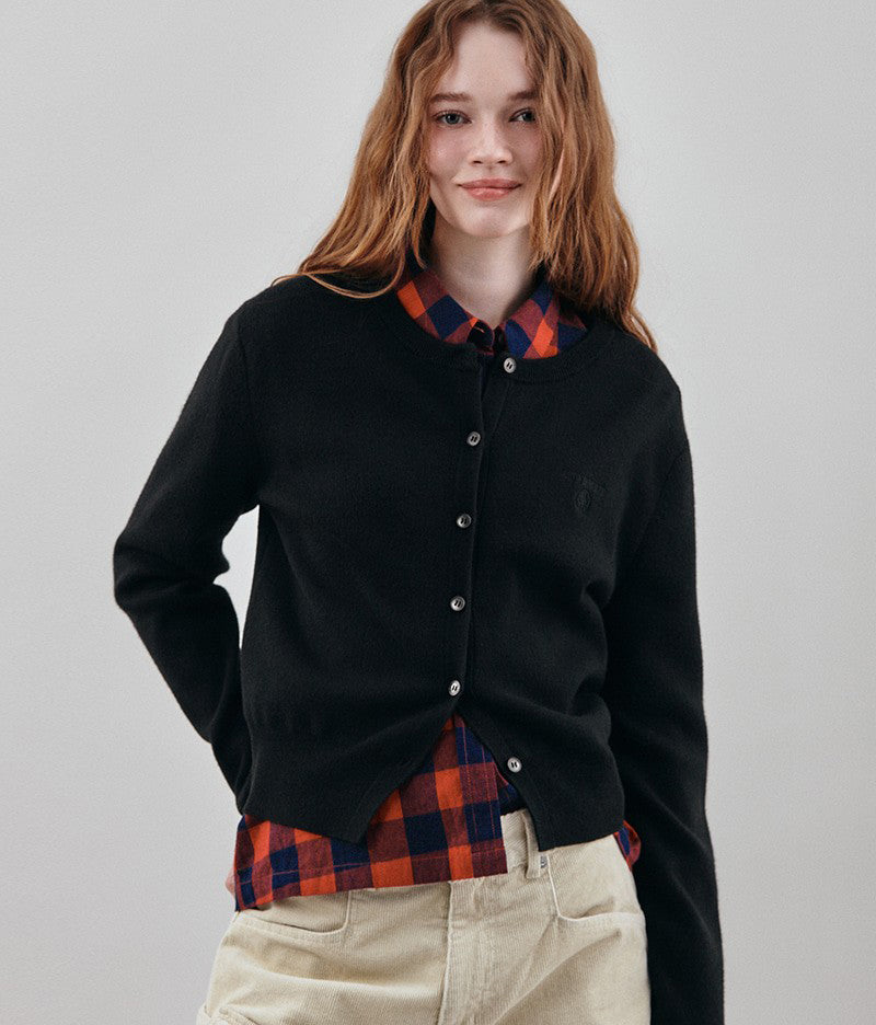 【WE ARE】韓國CITYBREEZE小Logo圓領針織衫 CTH4CD23