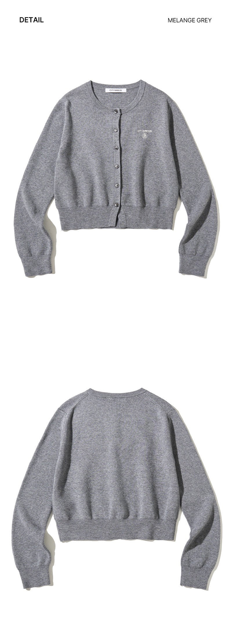 【WE ARE】韓國CITYBREEZE小Logo圓領針織衫 CTH4CD23
