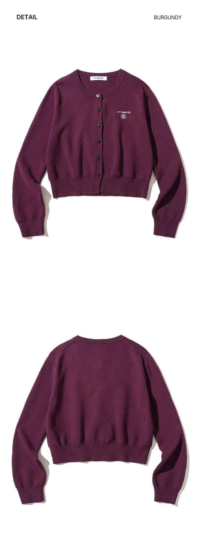 【WE ARE】韓國CITYBREEZE小Logo圓領針織衫 CTH4CD23
