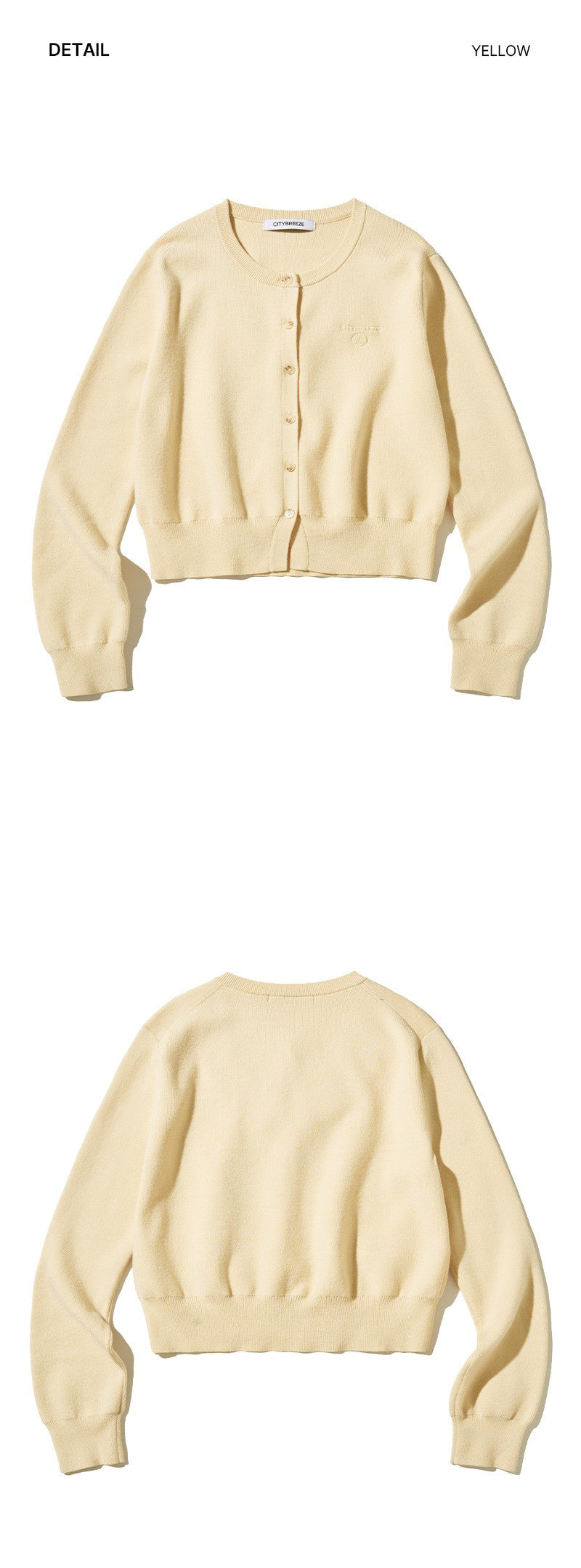 【WE ARE】韓國CITYBREEZE小Logo圓領針織衫 CTH4CD23