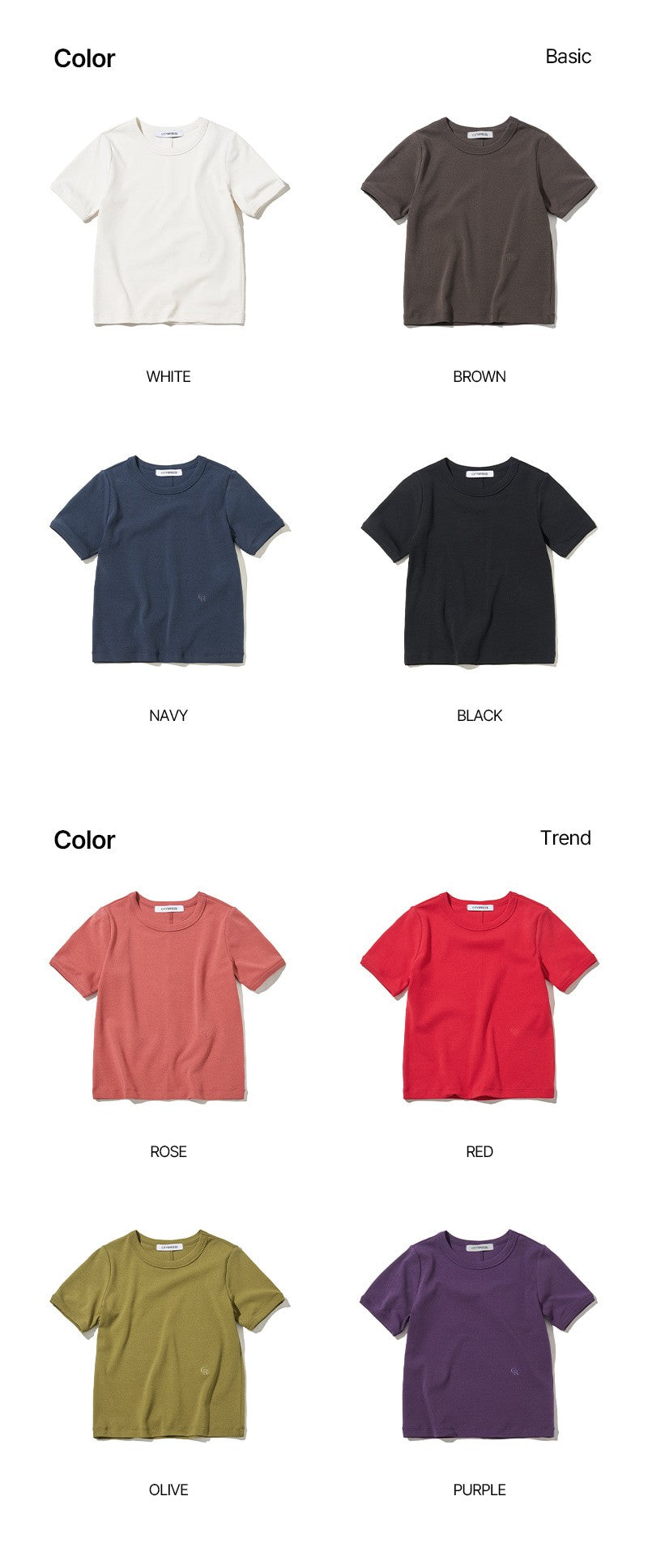 【WE ARE】韓國CITYBREEZE 純棉圓領短袖 CTH3TS12