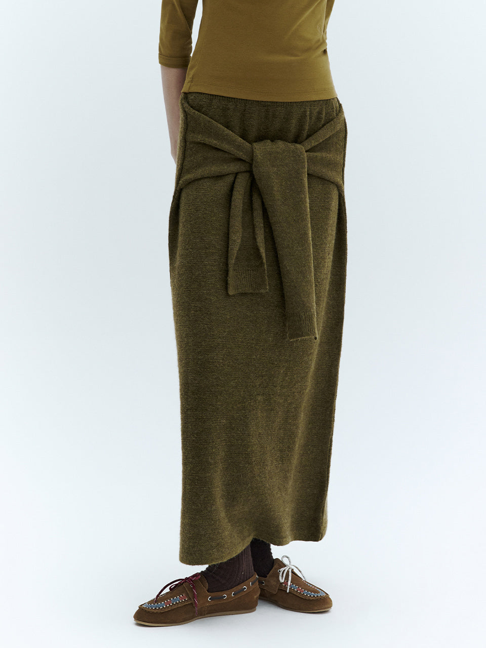 【WE ARE】韓國CITYBREEZE@ 羊毛混紡針織長裙 CTH3SK07