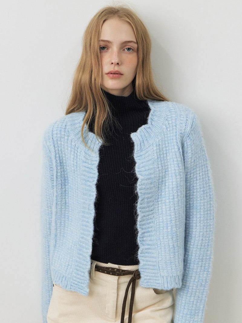 【WE ARE】韓國CITYBREEZE@ 圓領無扣針織外套CTH4CD10