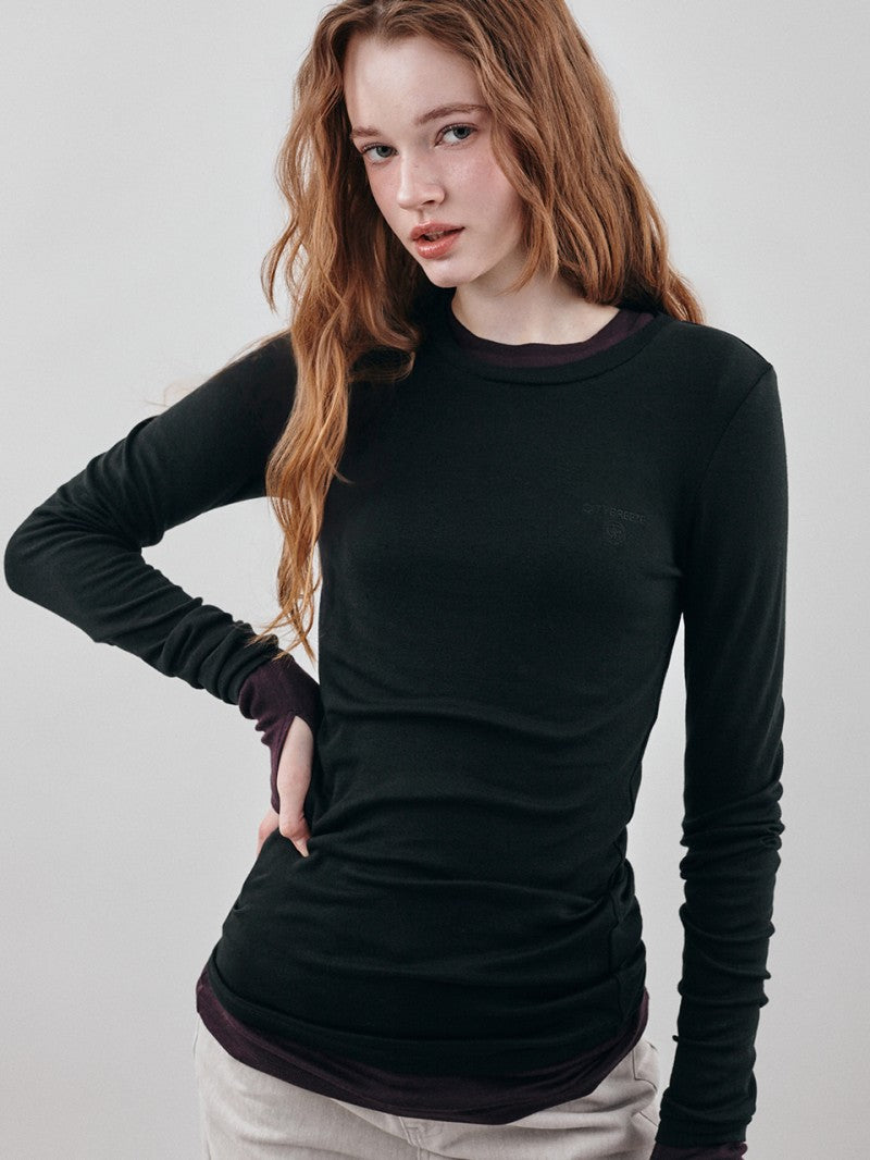 【WE ARE】韓國CITYBREEZE@ 針織29％羊毛長袖內搭 CTH4TS03