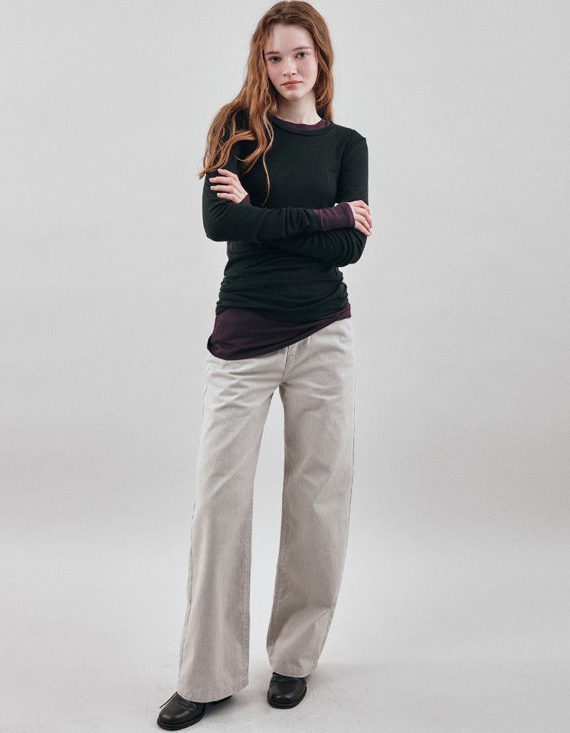 【WE ARE】韓國CITYBREEZE@ 針織29％羊毛長袖內搭 CTH4TS03