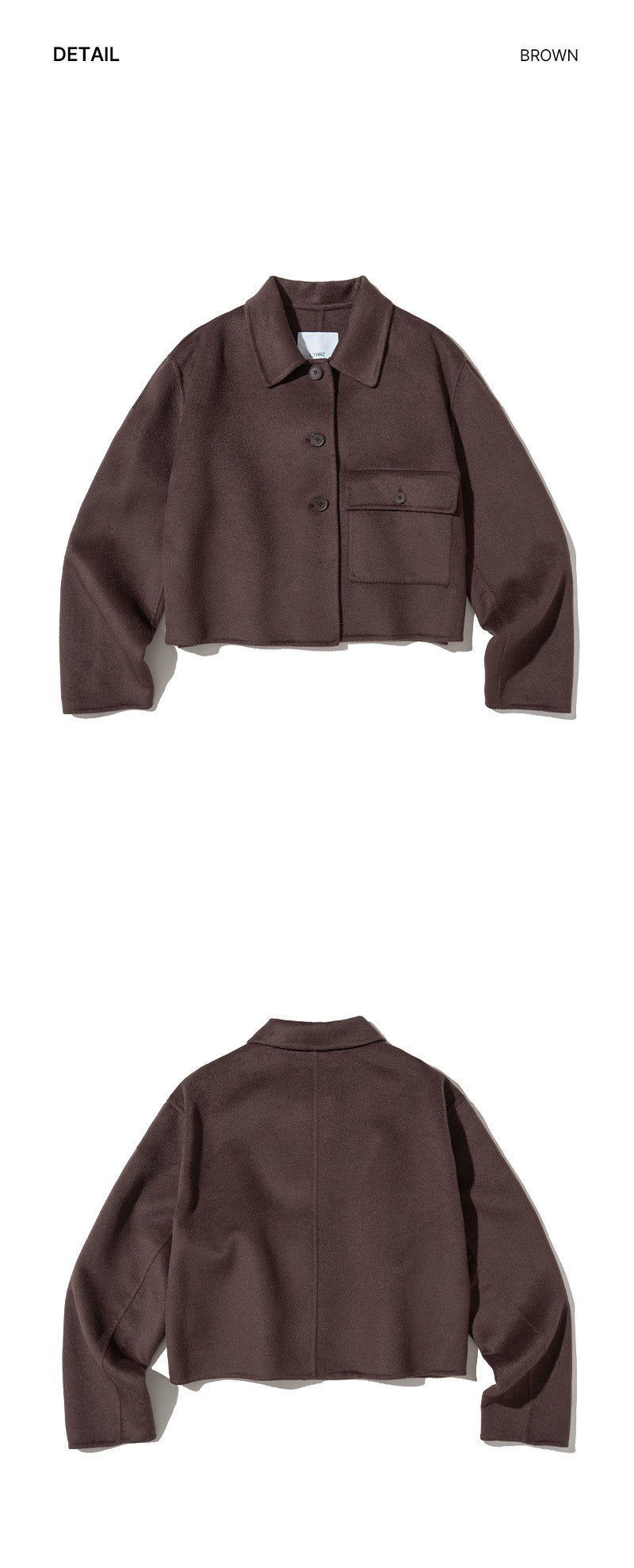 【WE ARE】韓國CITYBREEZE@ 短版49%羊毛翻領外套 CTH4CA03