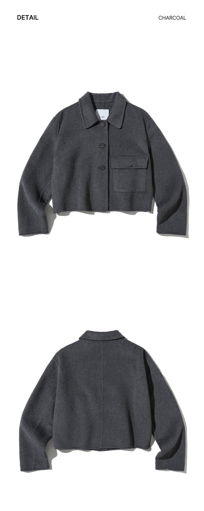 【WE ARE】韓國CITYBREEZE@ 短版49%羊毛翻領外套 CTH4CA03