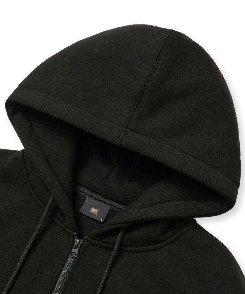 【WE ARE】韓國BROWNBREATH 膠印刷毛連帽外套BKWMHZB03