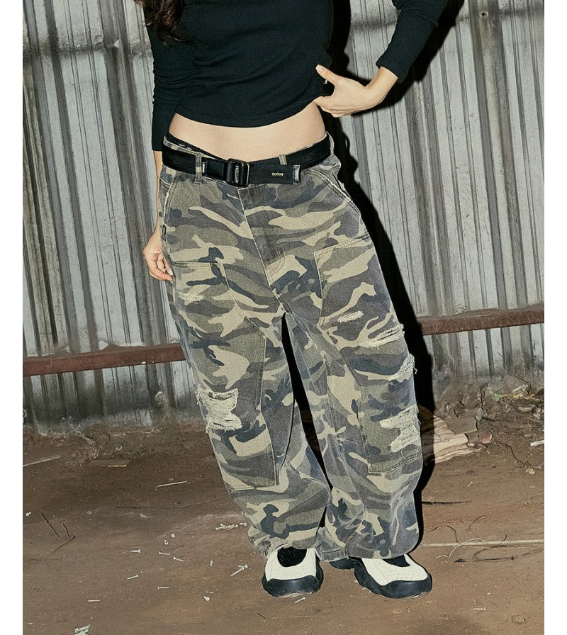 【WE ARE】韓國BROWNBREATH 迷彩休閒褲 BKFMPL006