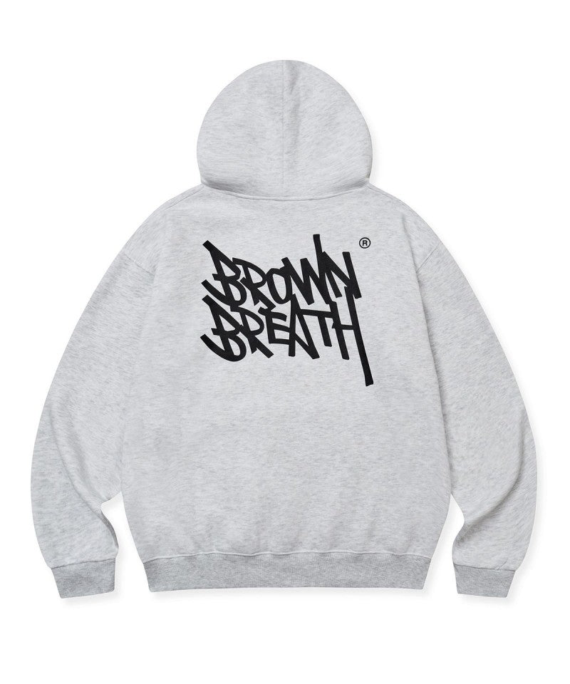 【WE ARE】韓國BROWNBREATH 膠印logo帽Ｔ BKWMHDS01
