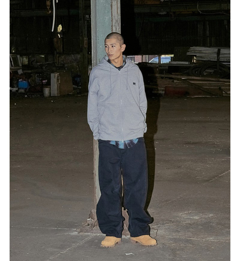 【WE ARE】韓國BROWNBREATH 膠印無刷毛連帽外套 BKWMHZB01