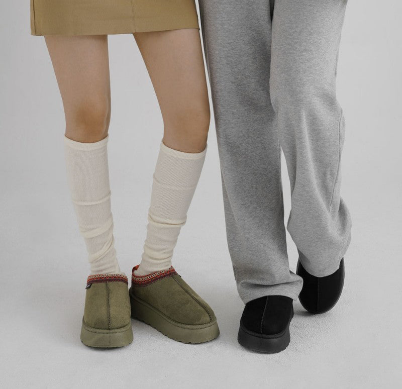 大半碼【WE ARE】韓國CHAAKAN (短毛)舒服厚底雪地鞋 WTSDR4F876