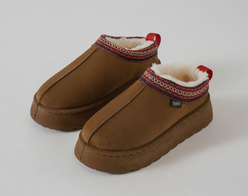 大半碼【WE ARE】韓國CHAAKAN (短毛)舒服厚底雪地鞋 WTSDR4F876