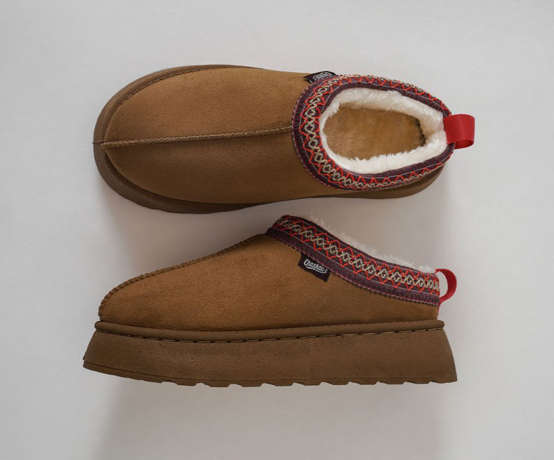 大半碼【WE ARE】韓國CHAAKAN (短毛)舒服厚底雪地鞋 WTSDR4F876