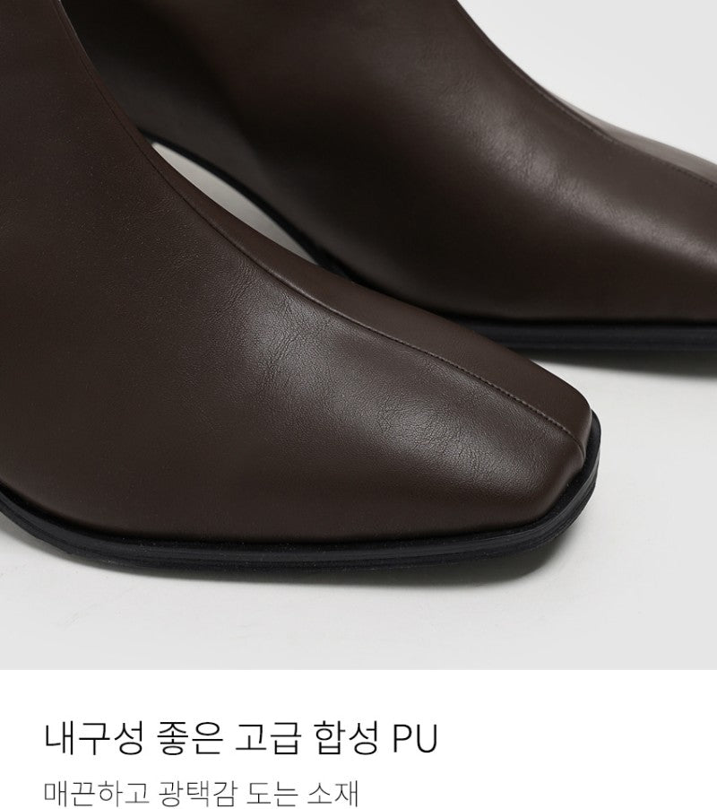 【WE ARE】韓國CHAAKAN粗跟長筒靴BLLTS4H849