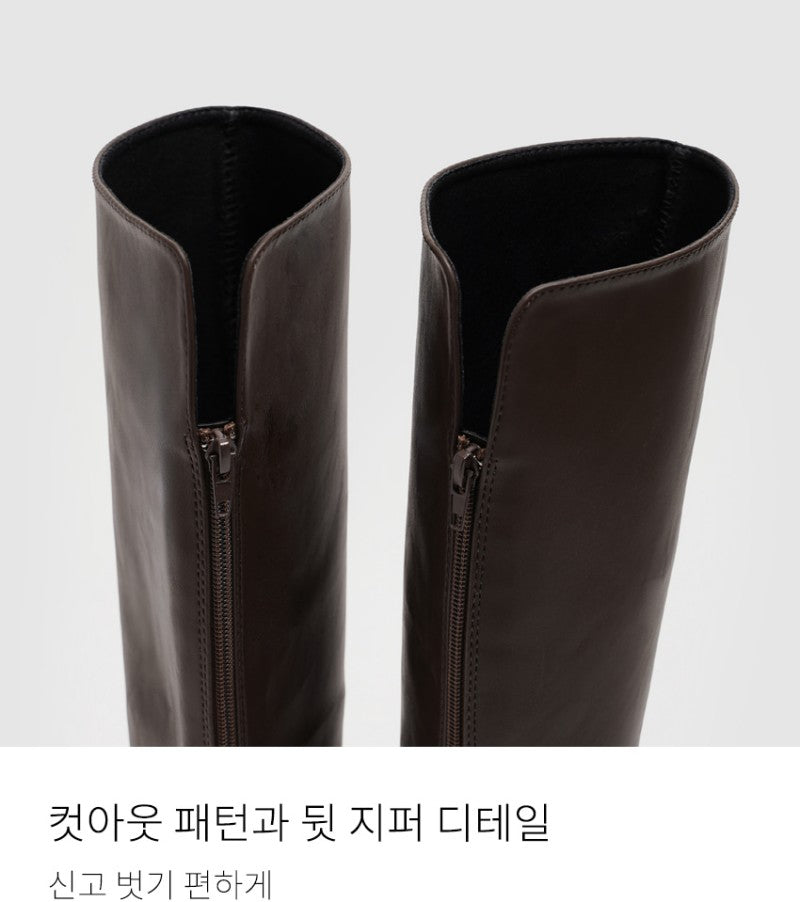 【WE ARE】韓國CHAAKAN粗跟長筒靴BLLTS4H849