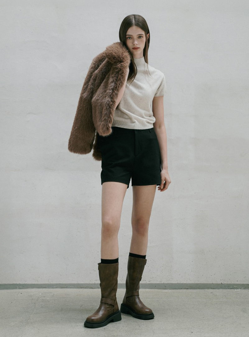 【WE ARE】韓國CHAAKAN 三排金屬扣低跟中短靴 BLLTR4H850