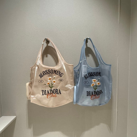 【WE ARE】韓國Diadora休閒花朵手提包D6243LBG46