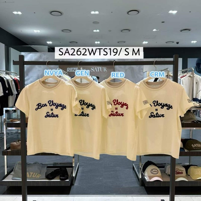 Satur折扣款 女款【WE ARE】韓國Satur短袖T恤SA252WTS01/SA262WTS19