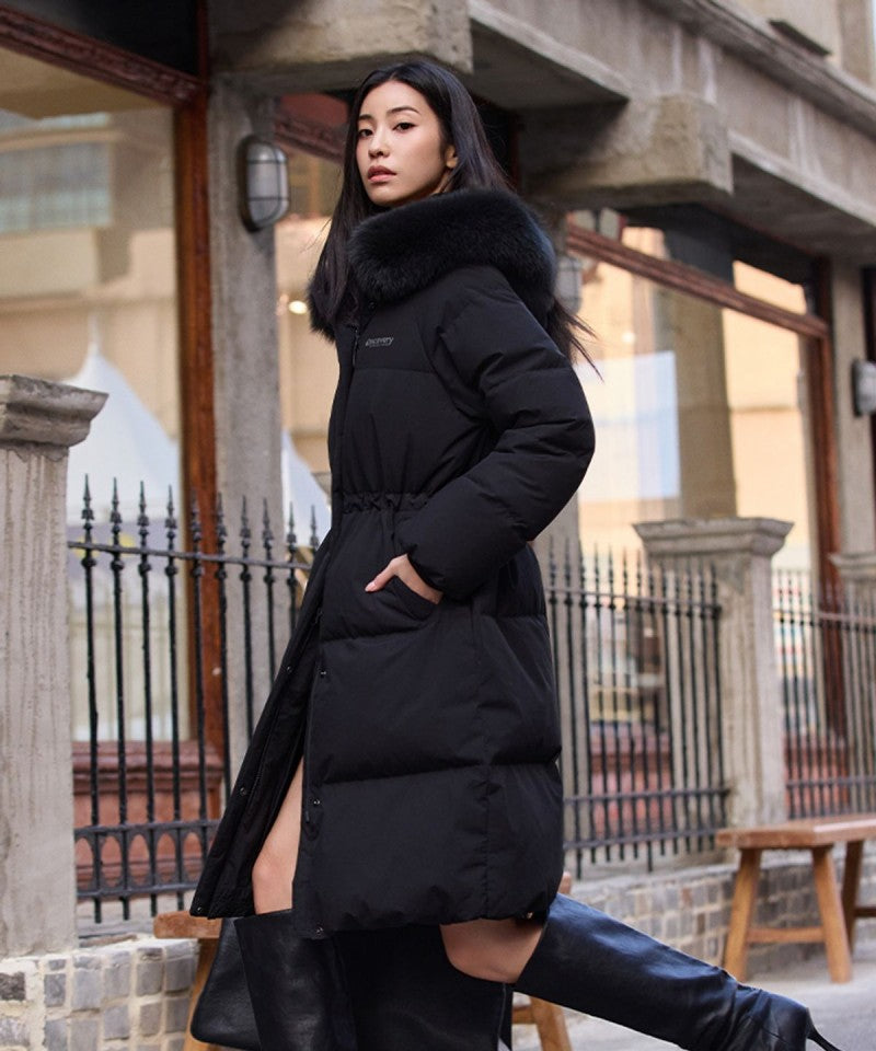 女款【WE ARE】韓國Discovery長款連帽羽絨服外套DWDJ9A056