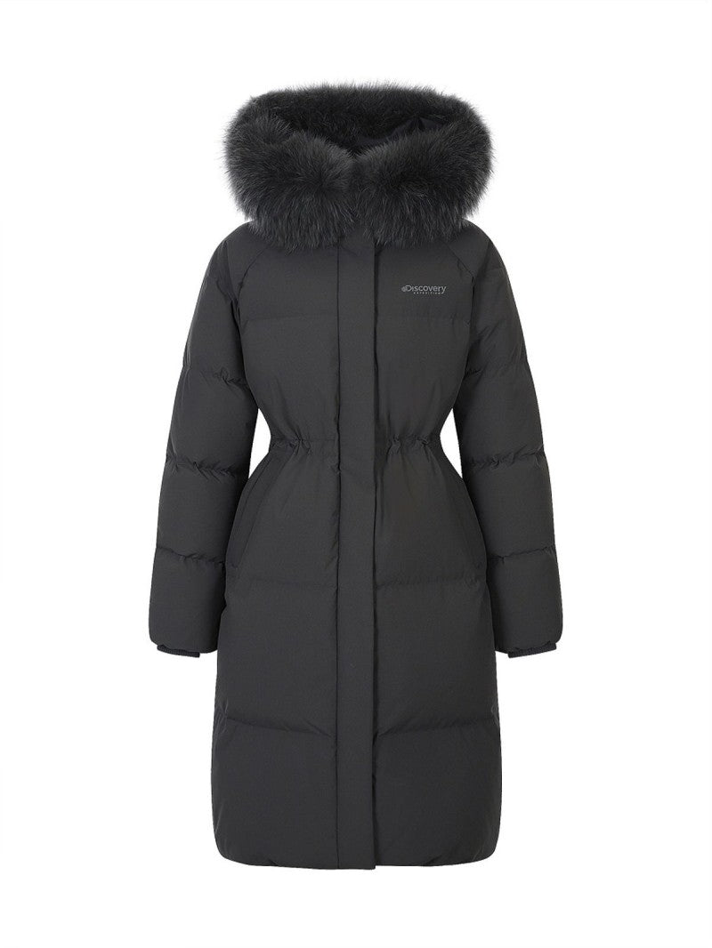女款【WE ARE】韓國Discovery長款連帽羽絨服外套DWDJ9A056