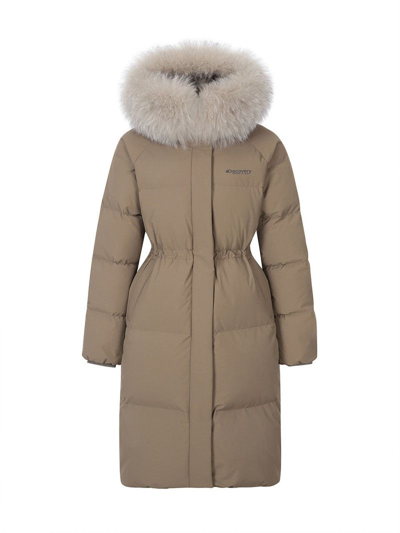 女款【WE ARE】韓國Discovery長款連帽羽絨服外套DWDJ9A056