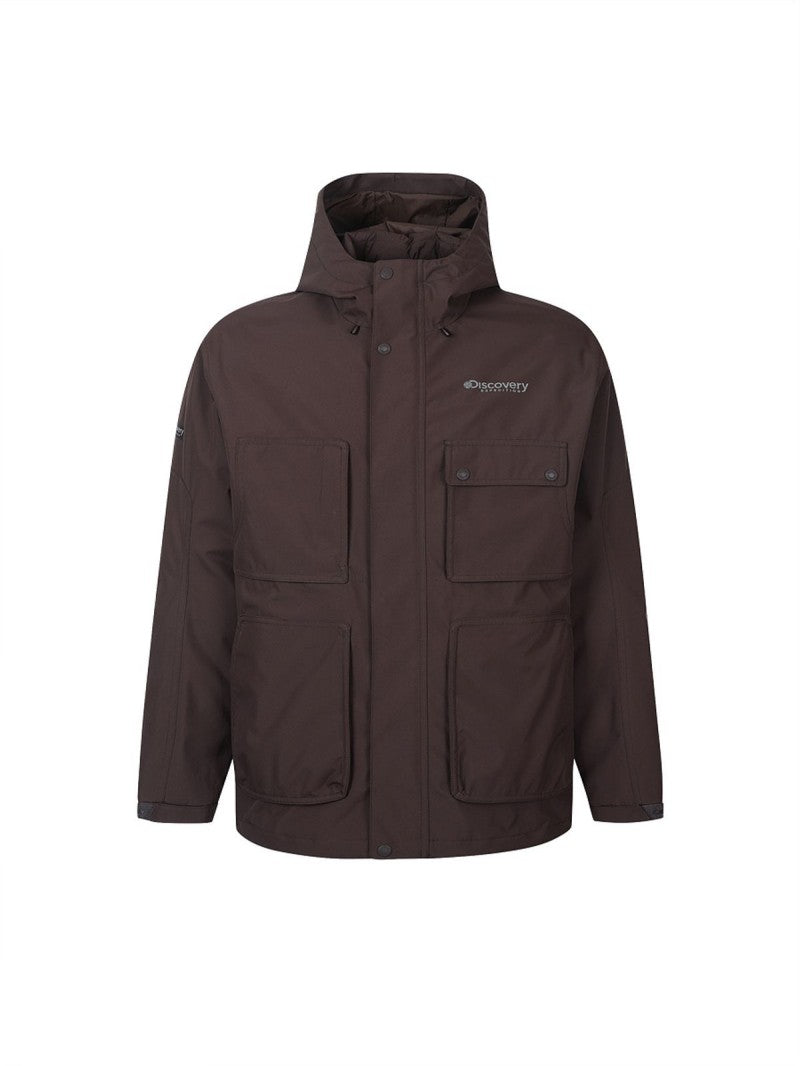 *Dis折扣款* 男款(衣長偏長）【WE ARE】韓國Discovery三合一鴨絨連帽外套DMJP31056