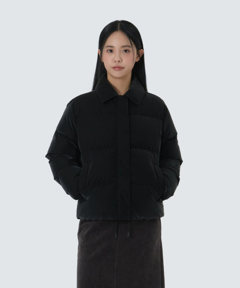 女款【WE ARE】韓國snow peak雪峰 翻領光澤感輕羽絨外套S25WWTDJ27